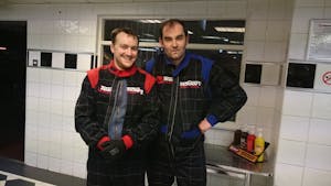Steve and Ant ready to race